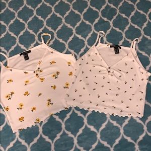 Flower tank tops